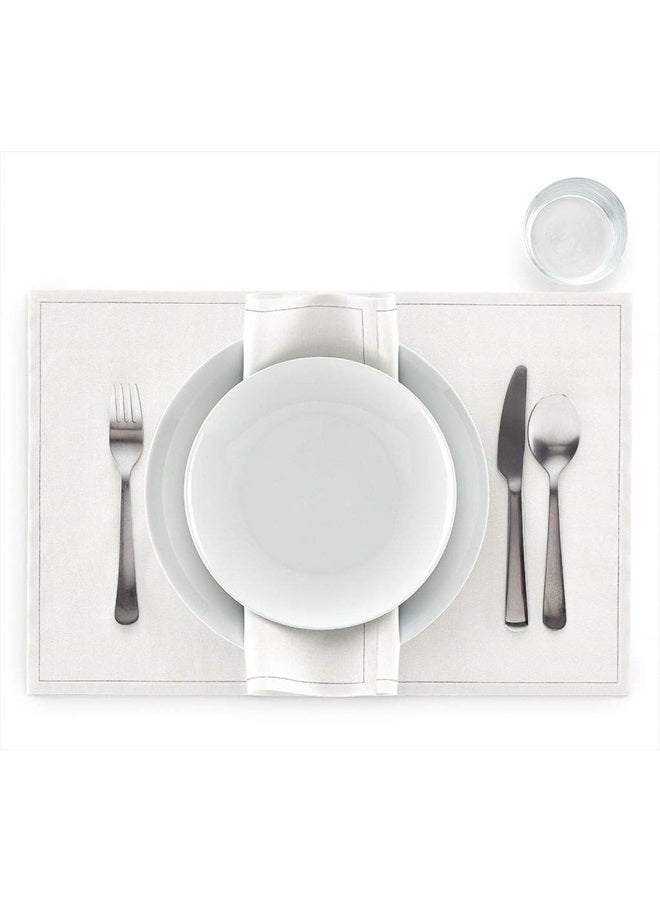 MY DRAP Washable and Reuseable Cloth Placemat - 17.7 x 12.6 in (12 Per Roll, Cotton Cream) - Image 3