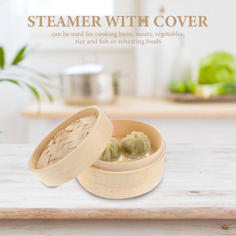 15cm Steamer Basket Lid Multi Function Food Steamer for Dim Sum Dumplings Buns - Image 5