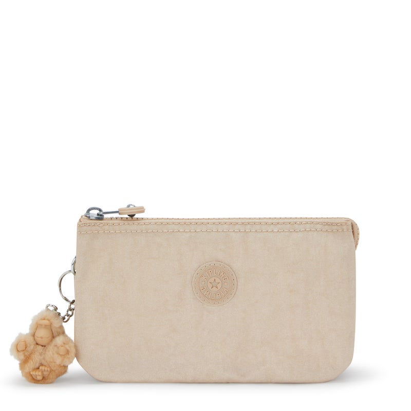 kipling Creativity L Sparkled Beige Large Purse - Image 1