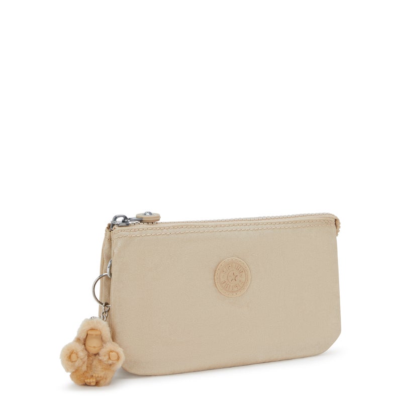 kipling Creativity L Sparkled Beige Large Purse - Image 5