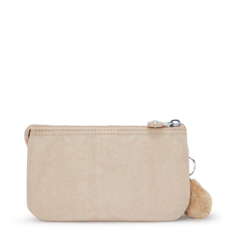 kipling Creativity L Sparkled Beige Large Purse - Image 4