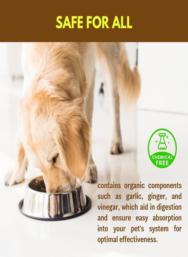 Goodscious Flea Free Food Supplement for Natural Pet Products - Natural Flea and Tick Prevention for Dogs and Cats - Pure Multivitamin for Small & Large Dogs - Organic Vitamin Supplement Formula Feeding (16 oz) - Image 3