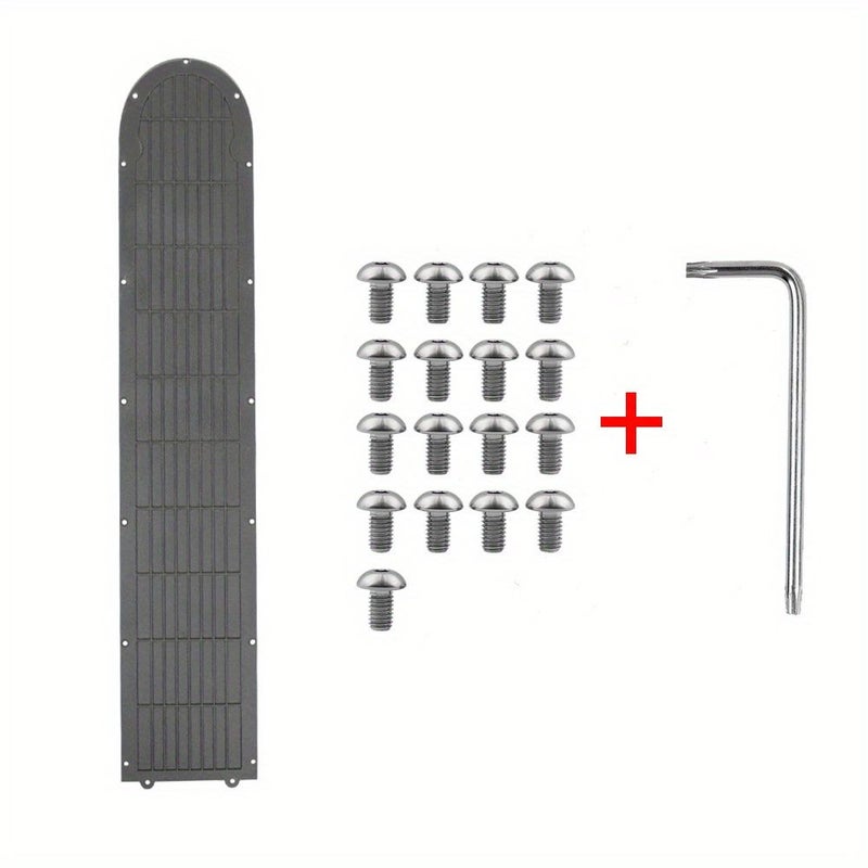 Black Scooter Bottom Battery Guard Cover Plate With 17 Screws For M365 - Image 1