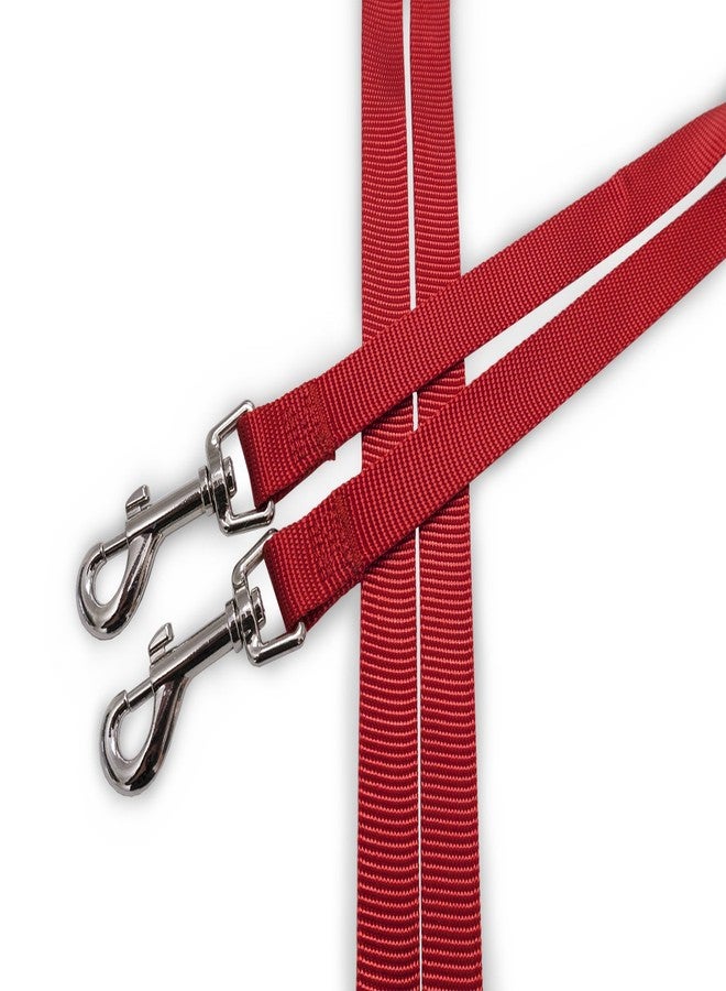 Furhaven Two Tails Walking Tangle-Free Dual Dog Leash - Ruby Red, One Size - Image 2
