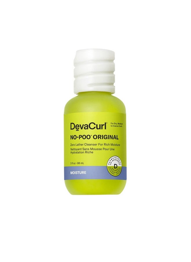 DevaCurl No Poo Original Zero Lather Cleanser For Rich Moisture 3 Fl. Oz.  - Image 1
