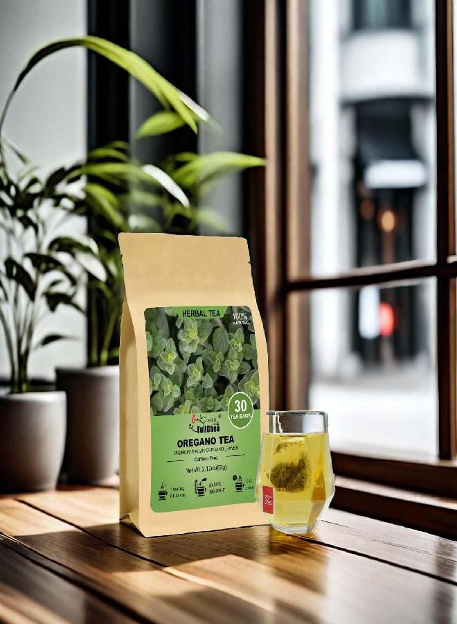 FullChea - Oregano Tea Bags, 30 Teabags, 2g/Bag - Premium Oregano Leaves - Non-GMO - Caffeine-Free - Support Digestion & Boost Immunity - Image 2