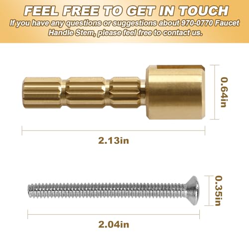 LanKstet for Pfister 970-0770 Plumbing-Equipment Replacement Shower Valve Extender Faucet Handle Stem 2Pcs - Image 2