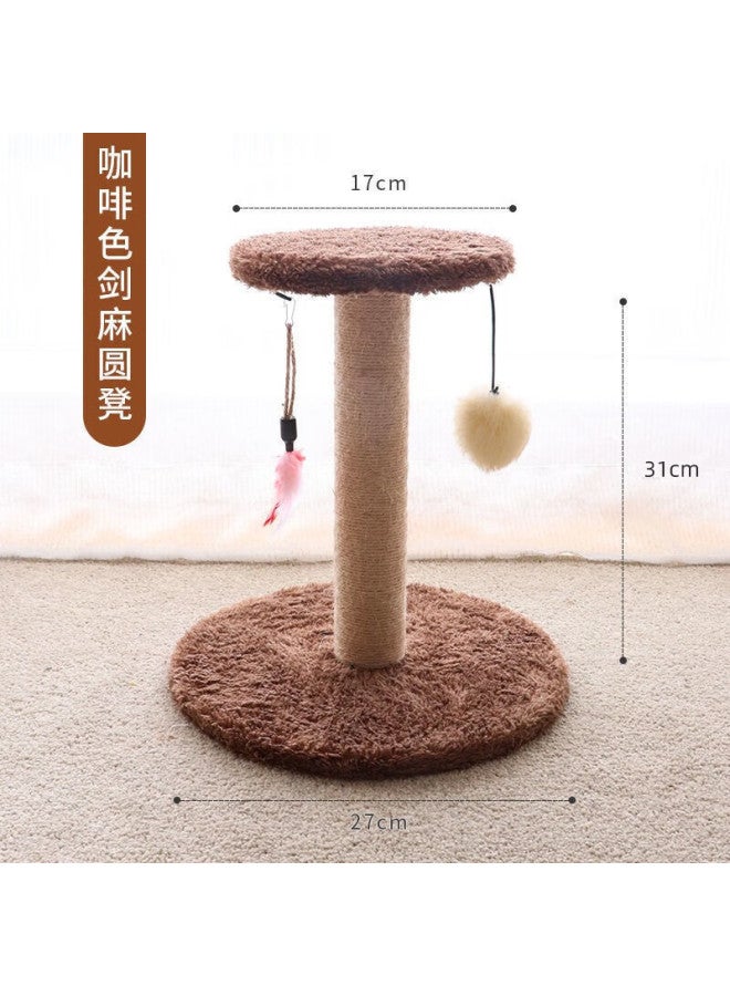 Zigman Cigeman Cat Scratching Board, Integrated Climbing Frame, Wear-resistant, No Shedding, Sisal Vertical Cat Toy, Self-entertaining Boredom Relief Rope - Image 3