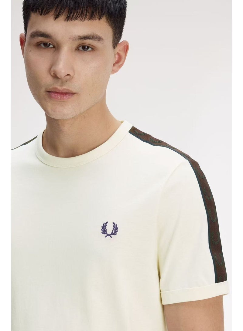 FRED PERRY Men's Short-Sleeve T-Shirt, Minimalist Casual Color-Blocking Trim Half-Sleeve Top - Image 3