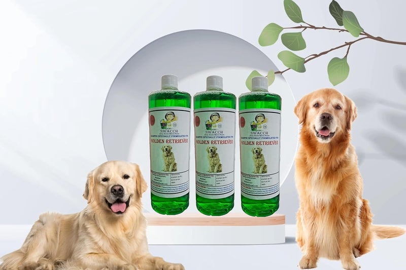 SWACCH Shampoo Specially FORMULATED for Golden Retriever 1 Litre Combo Pack of 3 NEEM ALOVERA - Image 2