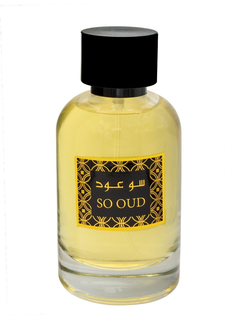 Moin So Oud Luxury Perfume for Men & Women 100ml - Balsamic, Caramel, Vanilla, Sweet Amber, Leather, Musk & Powdery Notes - Long Lasting Warm Spicy Fragrance for Special Occasions & Daily Wear  - Image 2