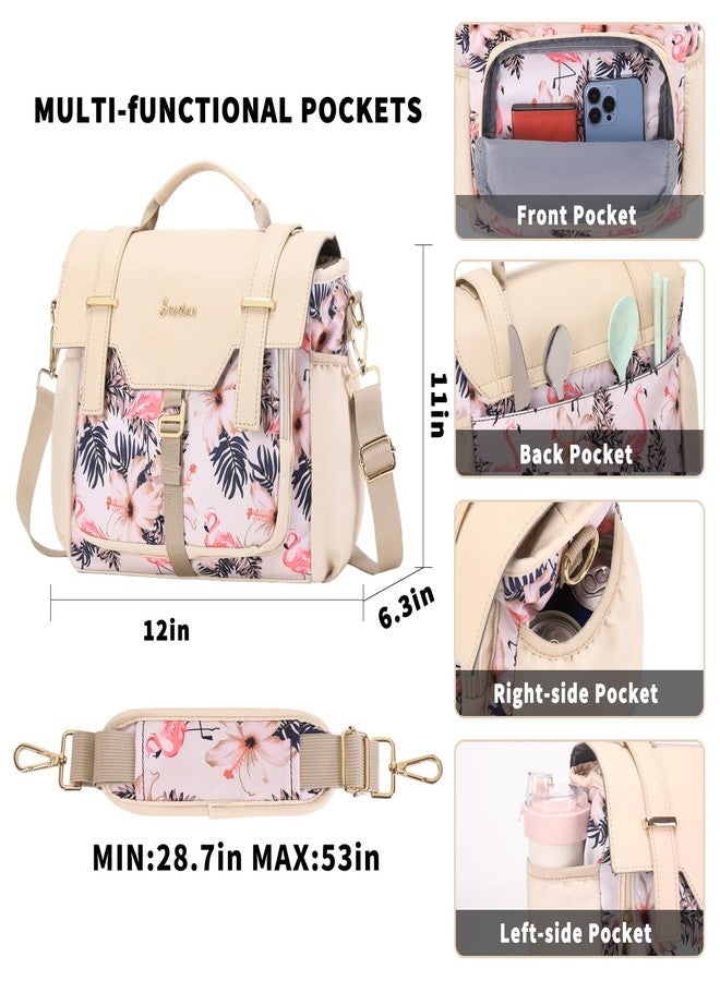 Scothen Lunch Bag Women,Insulated Adult Lunch Box,Womens Lunch Bags for Work,Large Lunch Tote Bag with Shoulder Strap,Cute Lunch Cooler Purse with Water Bottle Holder for Teacher Nurse Office Picnic - Image 4