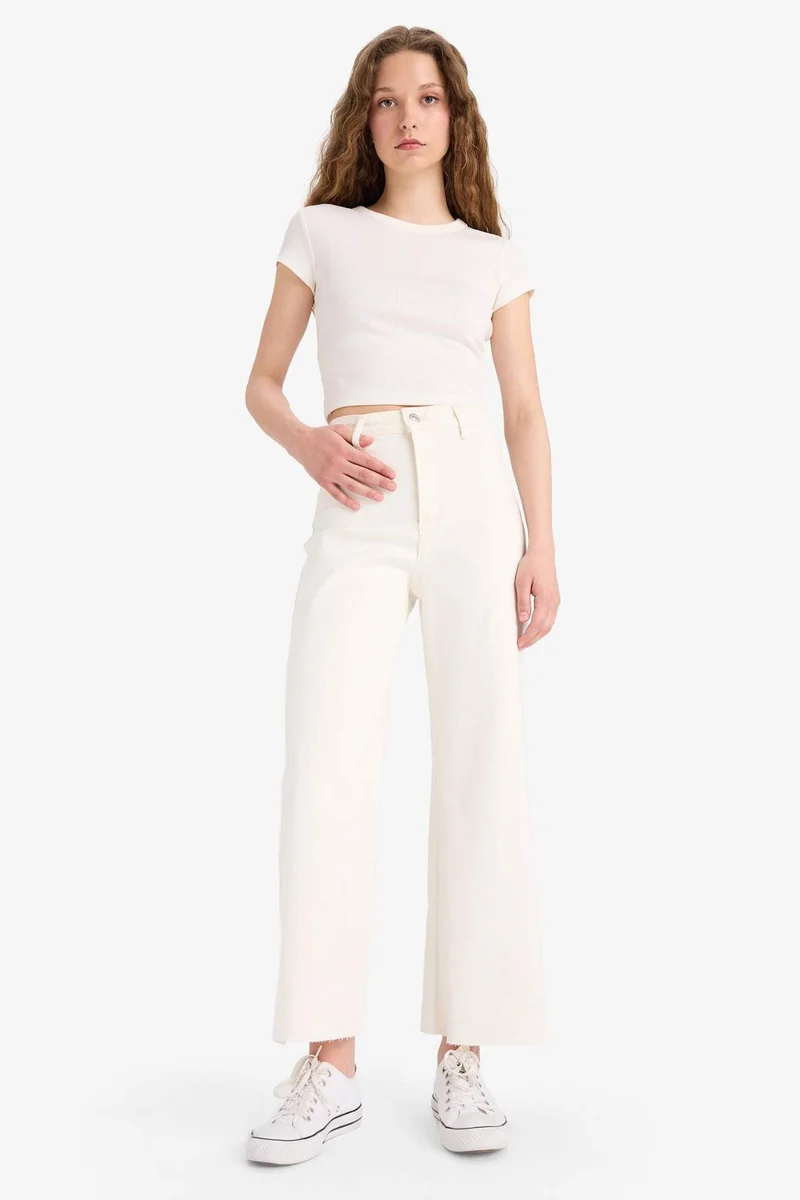 DeFacto Culotte High Waist Crop Jeans