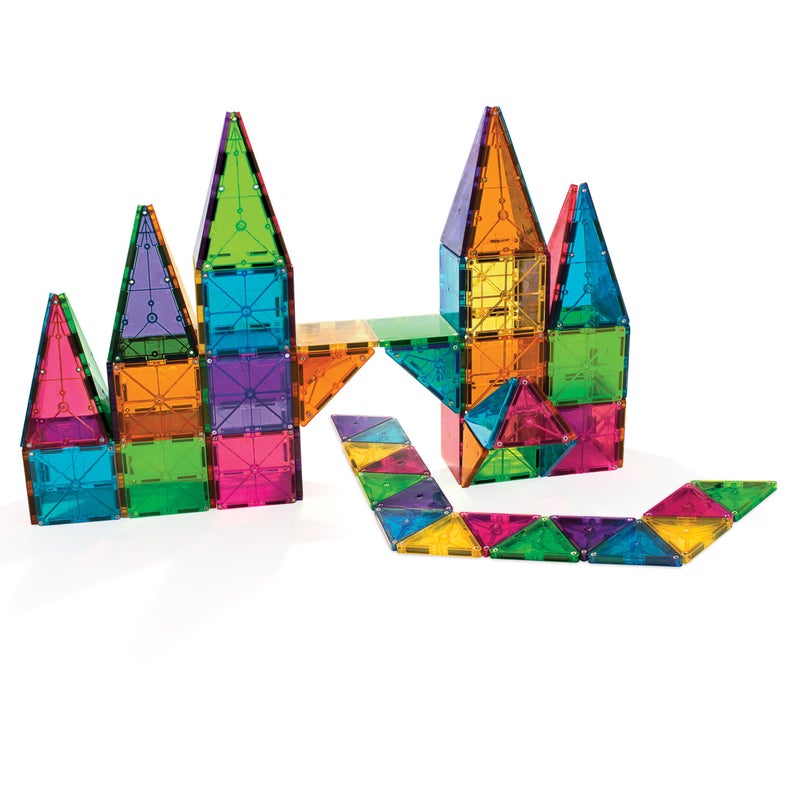 MAGNA-TILES Classic 100-Piece Magnetic Construction Set, The ORIGINAL Magnetic Building Brand - Image 2