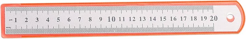 Stainless Steel Ruler 20cm High Accuracy Sturdy Multi Purpose Straight Ruler - Image 2