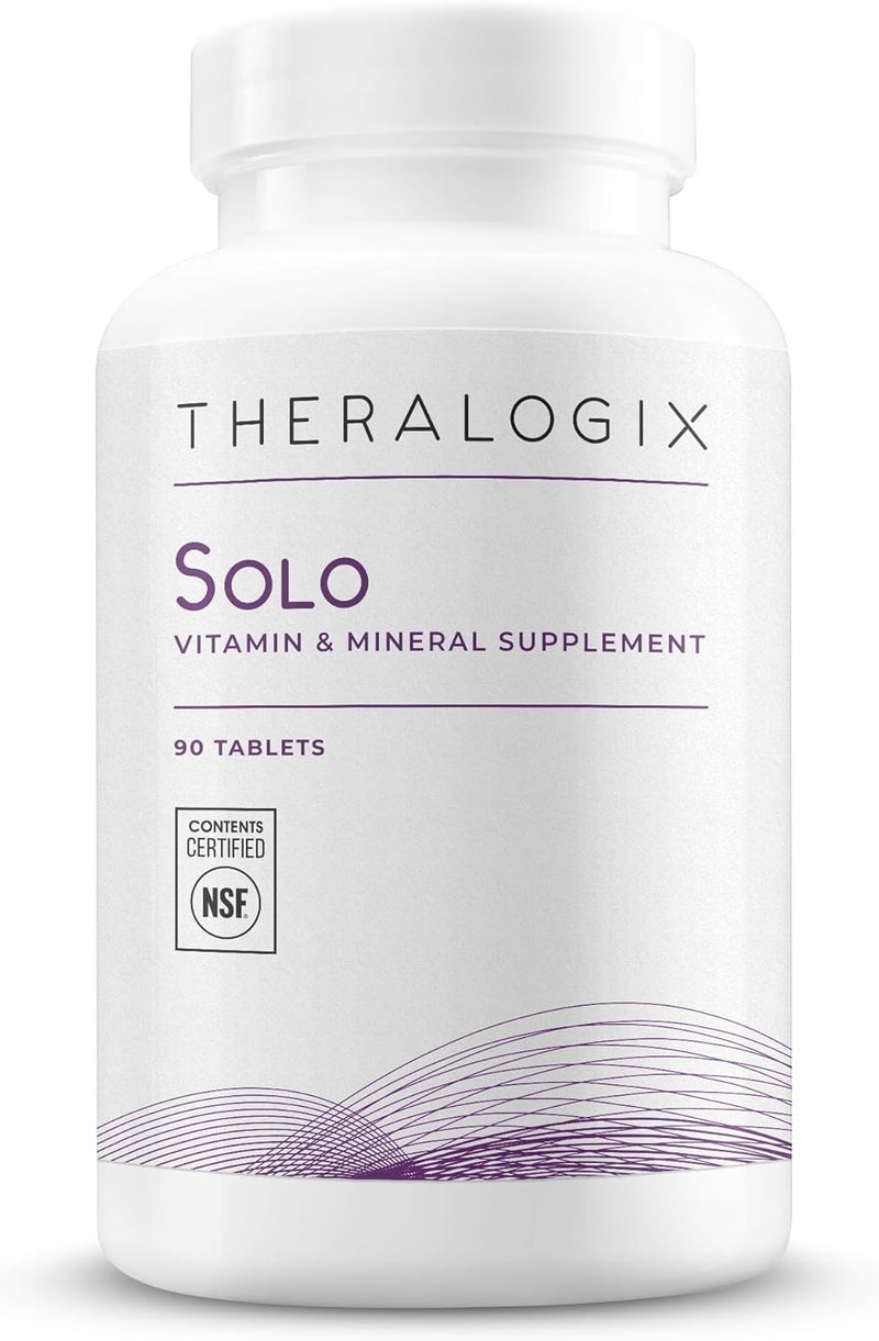 Theralogix Solo Vitamin & Mineral Supplement for Men and Women - 90 Tablets - Image 1