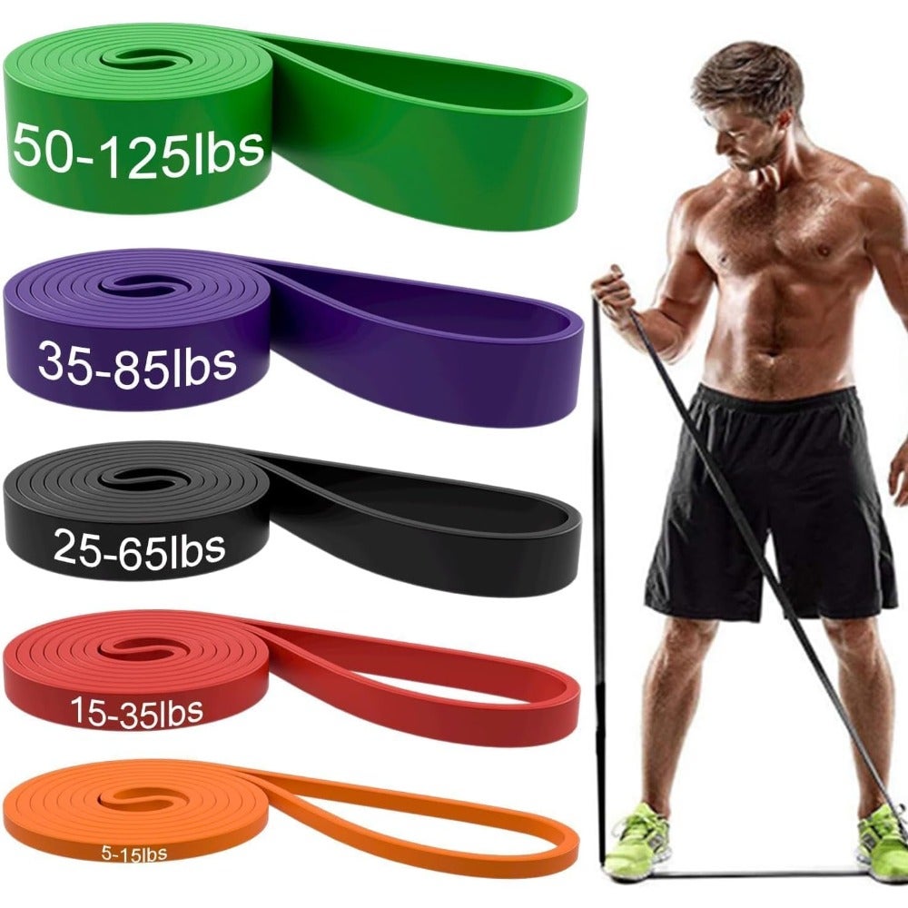 Resistance Bands, Pull Up Assist Bands - Workout Bands, Exercise Bands, Long Resistance Bands Set for Working Out, Fitness, Training, Physical Therapy for Men Women