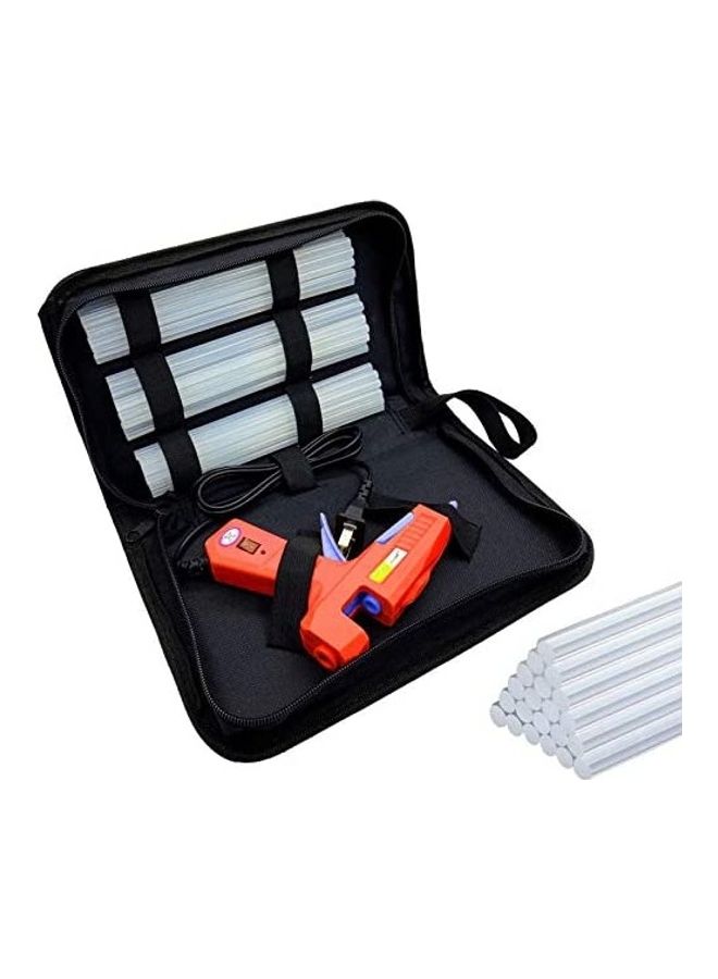 NIBEMINENT Hot Glue Gun with 30-Piece Sticks Multicolour