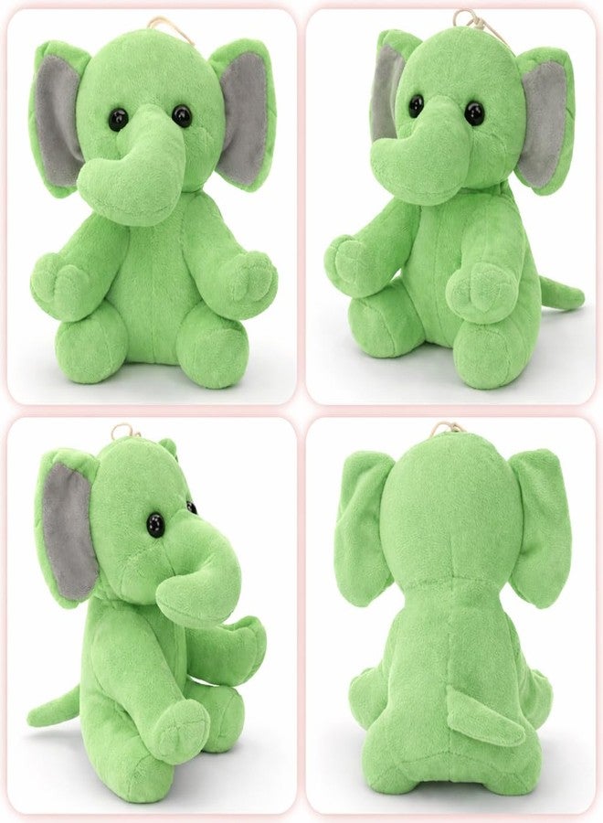 Aruvia Baby Elephant Soft Toy Plush (20 cm) Green | Cute Sitting Stuffed Elephant Toy | Super Soft Cuddle Plush for Kids & Babies | Gift for Boys Girls | Nursery Décor - Image 5