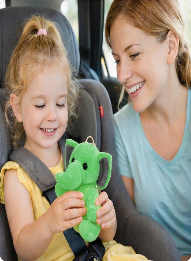 Aruvia Baby Elephant Soft Toy Plush (20 cm) Green | Cute Sitting Stuffed Elephant Toy | Super Soft Cuddle Plush for Kids & Babies | Gift for Boys Girls | Nursery Décor - Image 4