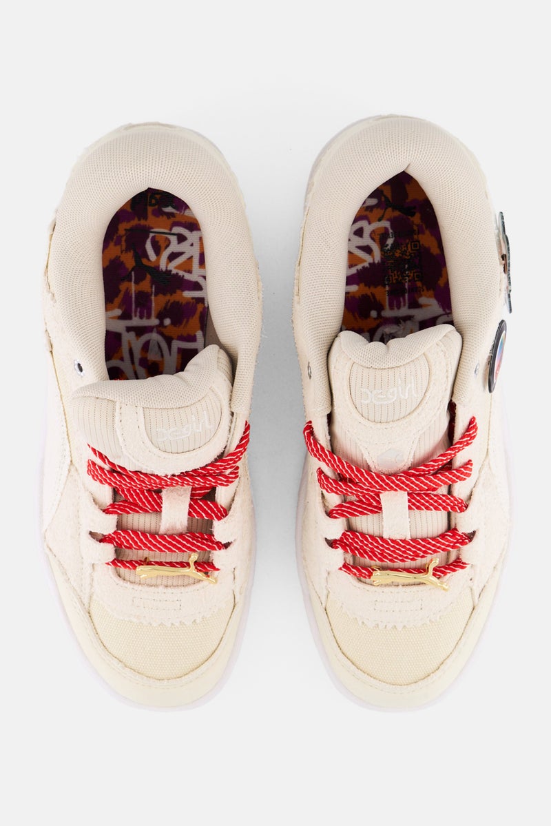 PUMA Puma x X-Girl Women 180 Lace Up Outdoor Shoes, Cream - Image 2