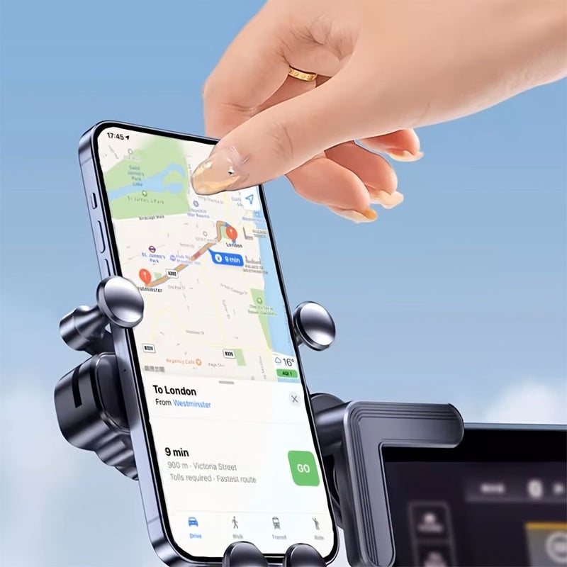 Car Navigation 360 Degree Rotating Extension Rod For Vehicle Air Outlet Car Phone Holder Black - Image 5