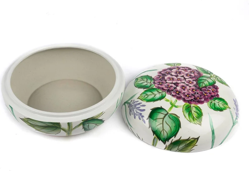 ميكاسا مور Hydrangea Patterned Box with Lid 21X12CM
