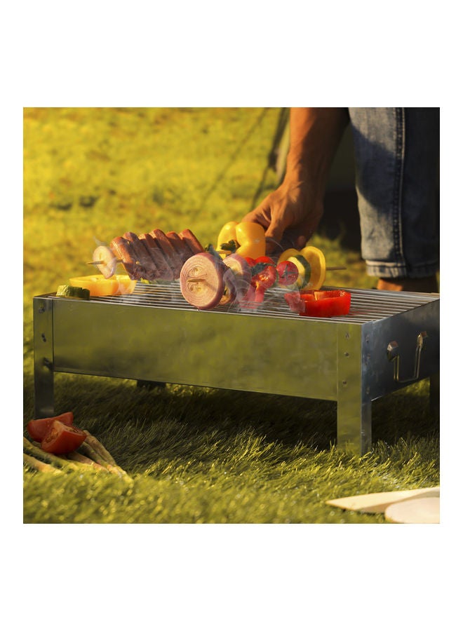 Royalford Bbq Stand With Grill Silver - Image 4