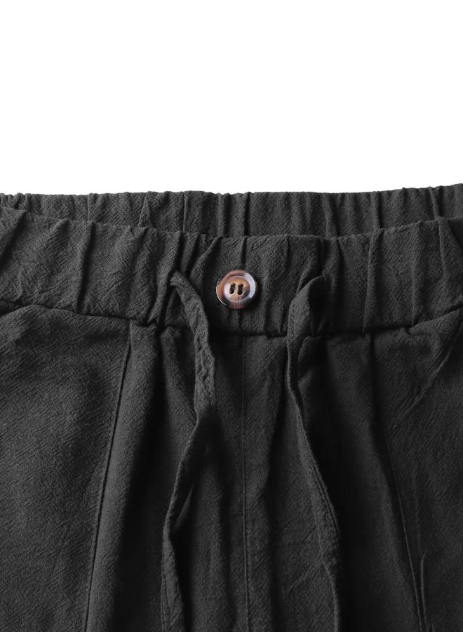 Take Two Take Two Solid Straight Leg Pants with Drawstring