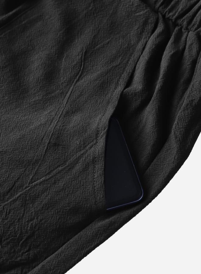 تايك تو بنطلون سادة مستقيم بسحاب - Image 4