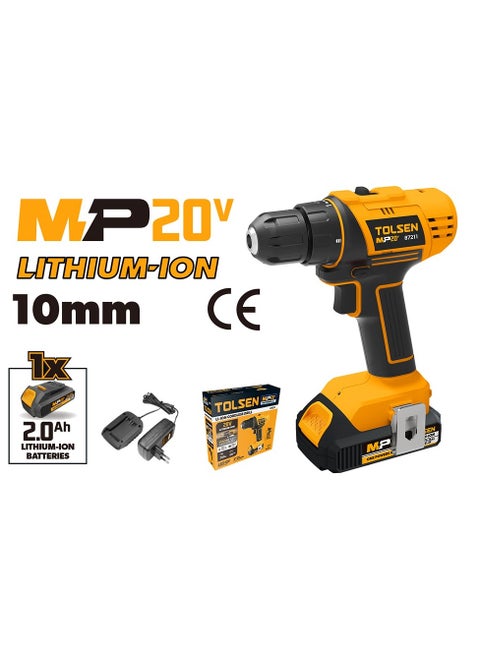 Tolsen Cordless Drill 20V with 1 Batteries and Charger – 87211