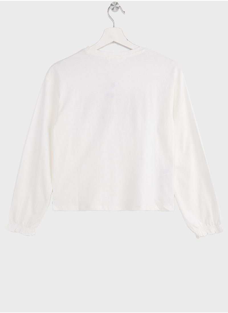MANGO - Kids Slogan T-Shirt - Image 1