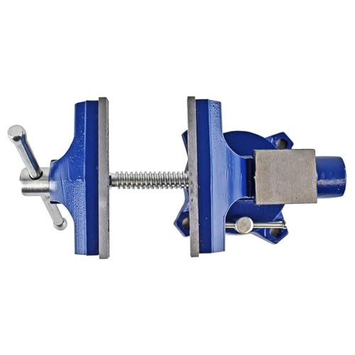 Yost Tools Yost Vises LV-4 Homeowner's Vise | 4.5 Inch Jaw Width with a 3 Inch Jaw Opening Home Vise | Secure Grip with Swivel Base | Blue - Image 3