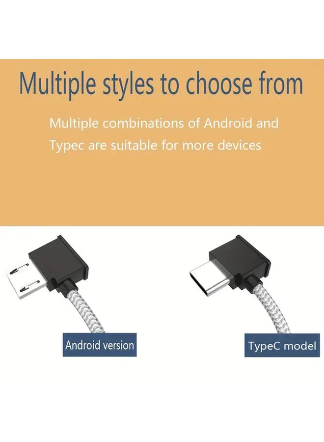 Type C to Micro USB Cable 5 91inch Grey for Mavic Air Remote Controlled Drones - Image 5