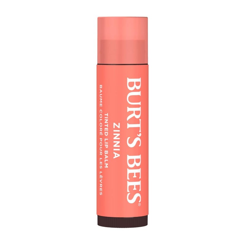 Burt's Bees Burts Bees 100% Natural Origin Tinted Lip Balm, Zinnia with Shea Butter & Botanical Waxes - 1 Tube - Image 1