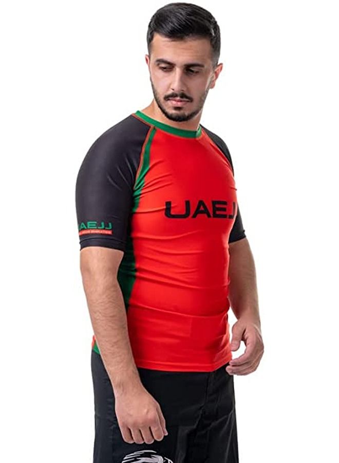 UAEJJ Jiu Jitsu Short Sleeve Rash Guard For Adults - Image 1