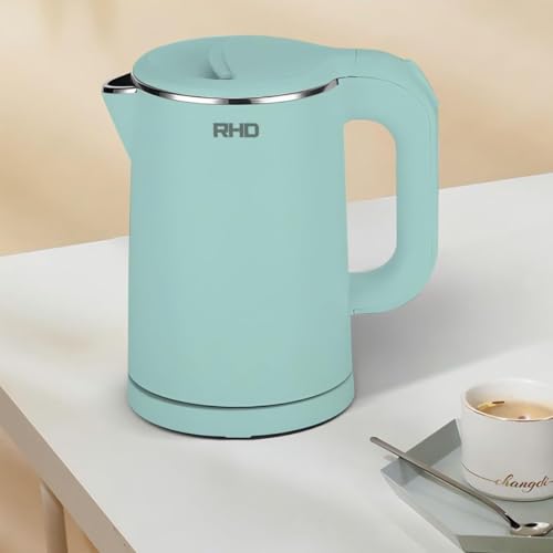 RHD 0.8L Small Electric Kettles for Boiling Water, Stainless Steel Mini Travel Kettle, 1000W Fast Boil Teapot, Boil-Dry Protection & Auto Shut-Off, Perfect For Traveling Cooking, Coffee, Tea, Eggs(Green) - Image 3