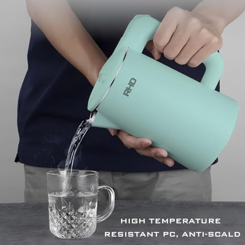 RHD 0.8L Small Electric Kettles for Boiling Water, Stainless Steel Mini Travel Kettle, 1000W Fast Boil Teapot, Boil-Dry Protection & Auto Shut-Off, Perfect For Traveling Cooking, Coffee, Tea, Eggs(Green) - Image 5