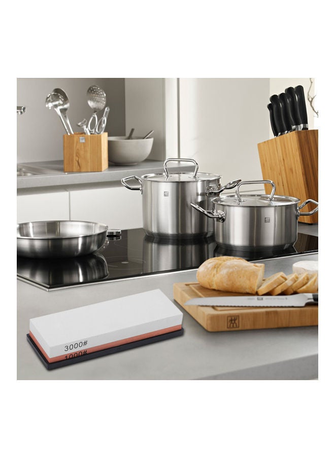 NIBEMINENT 3000/8000 Grit Double-Sided Sharpening Stone Pink/White 19.00 X 3.50 7.00cm - Image 3