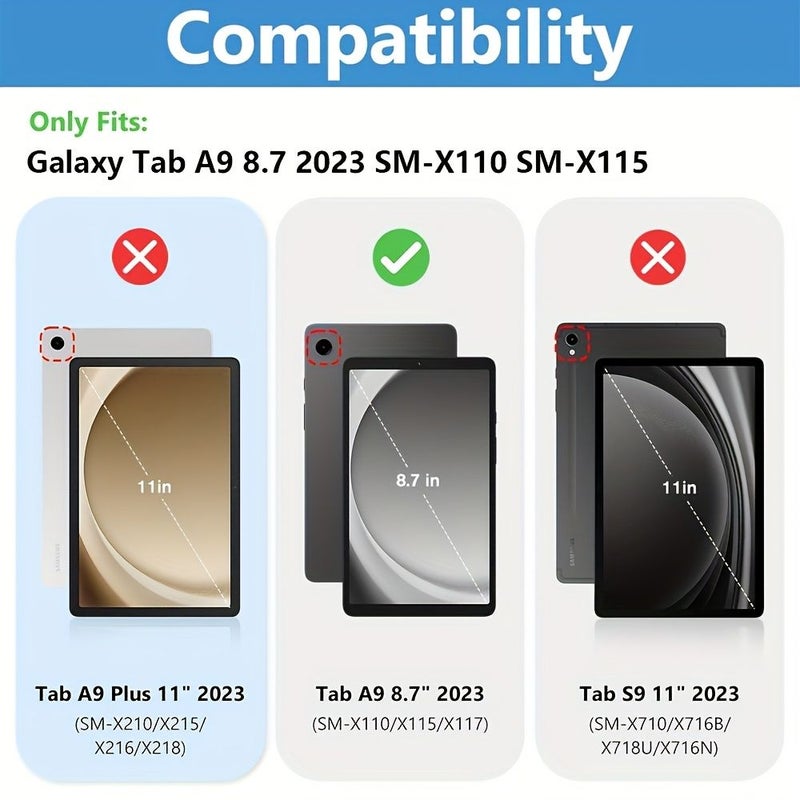 3 Pack Screen Protector For Samsung Galaxy Tab A9 8.7 Inch 9H Hardness Ultra Clear - Image 1