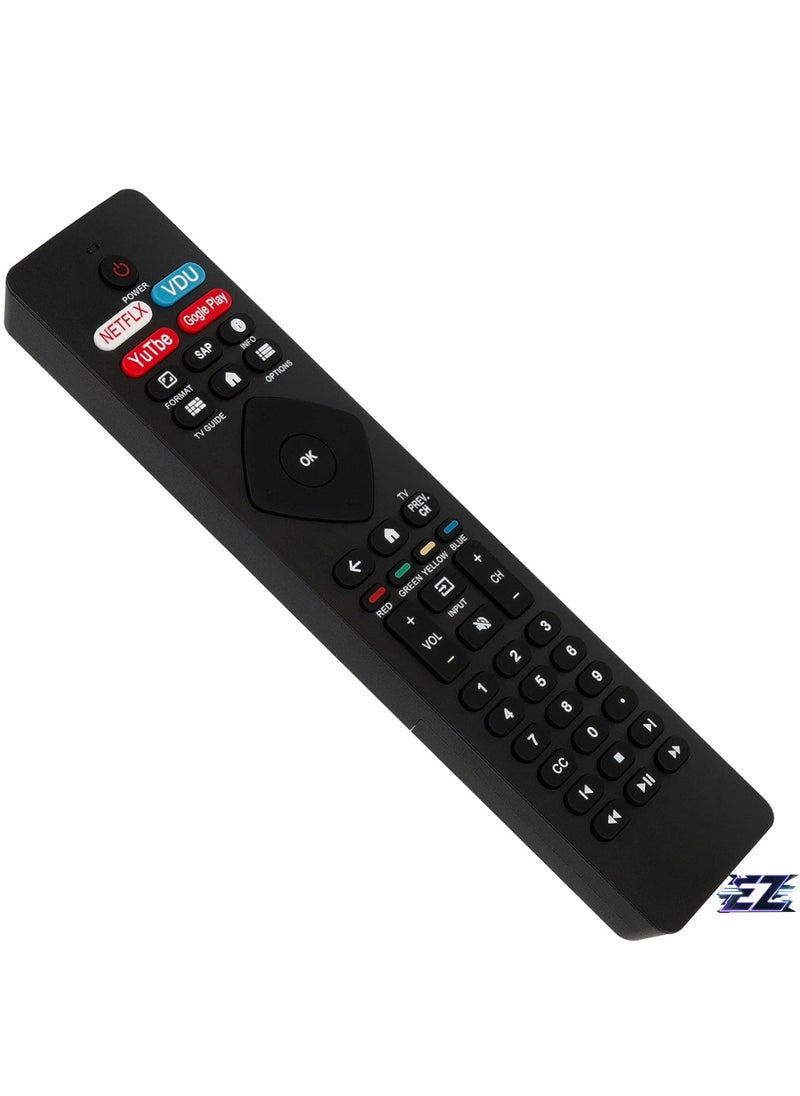 NH800UP RF402A-V14 IR Remote Control Fit for Philips Smart LED TV 65PFL5704/F7 75PFL5704/F7 43PFL5766/F7 50PFL5704/F7 55PFL5604/F7 55PFL5704/F7 65PFL5504/F7 32PFL5505/F7(NO Voice Search) with battery