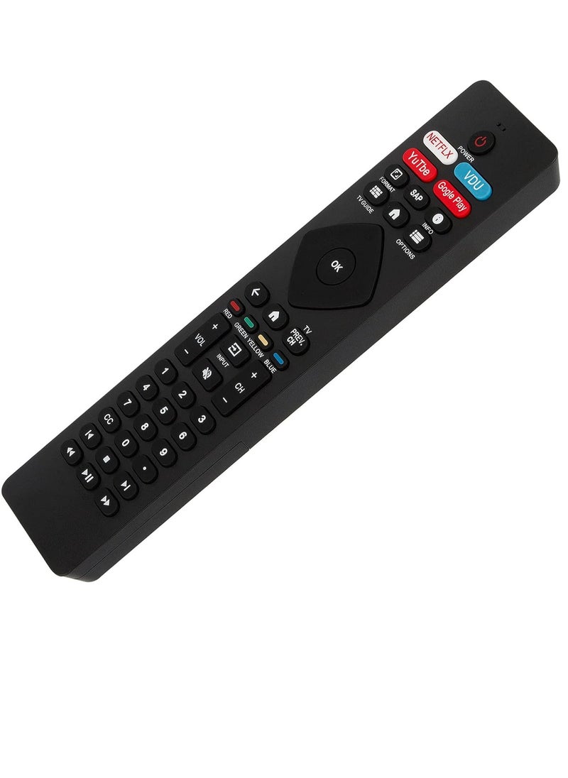 NH800UP RF402A-V14 IR Remote Control Fit for Philips Smart LED TV 65PFL5704/F7 75PFL5704/F7 43PFL5766/F7 50PFL5704/F7 55PFL5604/F7 55PFL5704/F7 65PFL5504/F7 32PFL5505/F7(NO Voice Search) with battery