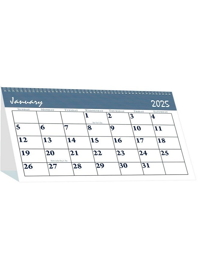 House of Doolittle Ittle Bar Harbor 7-Inch X 4.25-Inch Monthly Desk Calendar, White/Blue (3679-25) - Image 1