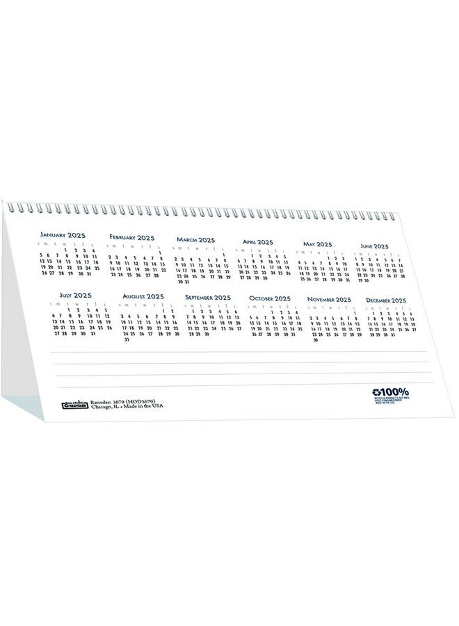 House of Doolittle Ittle Bar Harbor 7-Inch X 4.25-Inch Monthly Desk Calendar, White/Blue (3679-25) - Image 2