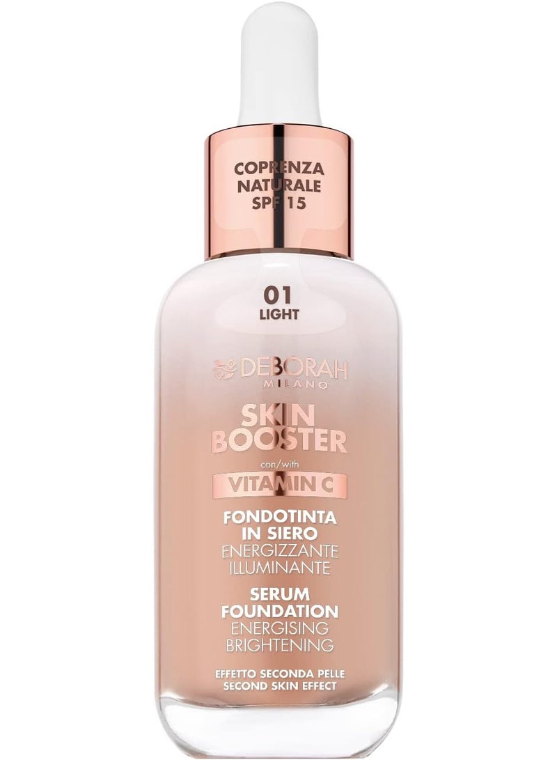 ديبورا Skin Booster سيروم فاونديشن درجة 1 لايت بتركيبة مرطبة وتغطية طبيعية وإشراقة صحية