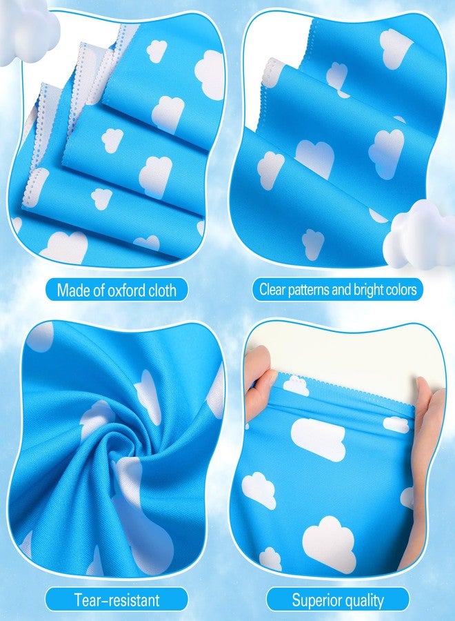 Oudain Cartoon Table Runner 13 x 72 Inch Blue Sky White Cloud Tablecloth Party Supplies Table Decor for Baby Shower Boy Girl Birthday Party Decorations(1 Pcs) - Image 5