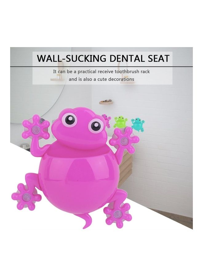 NIBEMINENT House Animal Gecko Wall Toothbrush Holder Rose Red 15 x 18 4cm - Image 2