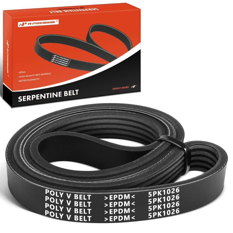 APremium Engine Serpentine Drive Belt Compatible with Chevrolet Equinox 20102017 HHR 2007 Cobalt 2007 2010 Orlando GMC Terrain Buick LaCrosse Verano Regal Pontiac G5 20L 22L 24L