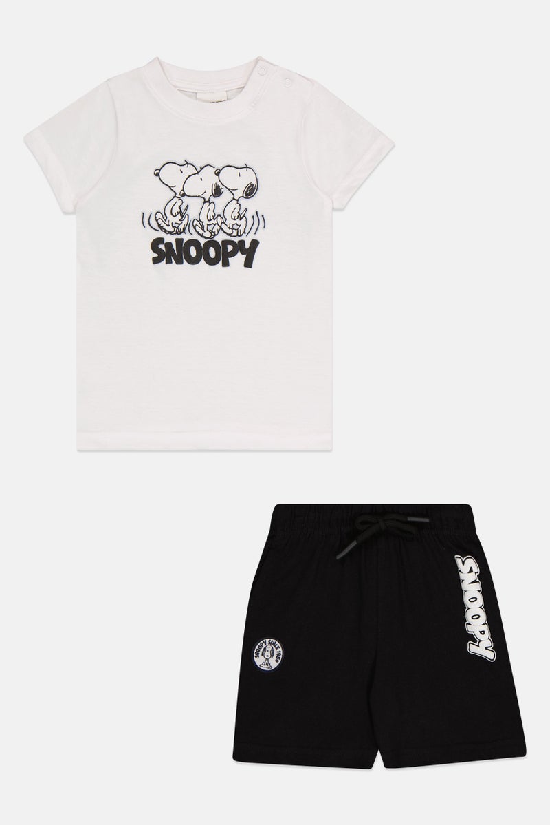 Peanuts Toddlers Boy 2Pcs Graphic Print Top And Shorts Set, Multicolor - Image 3