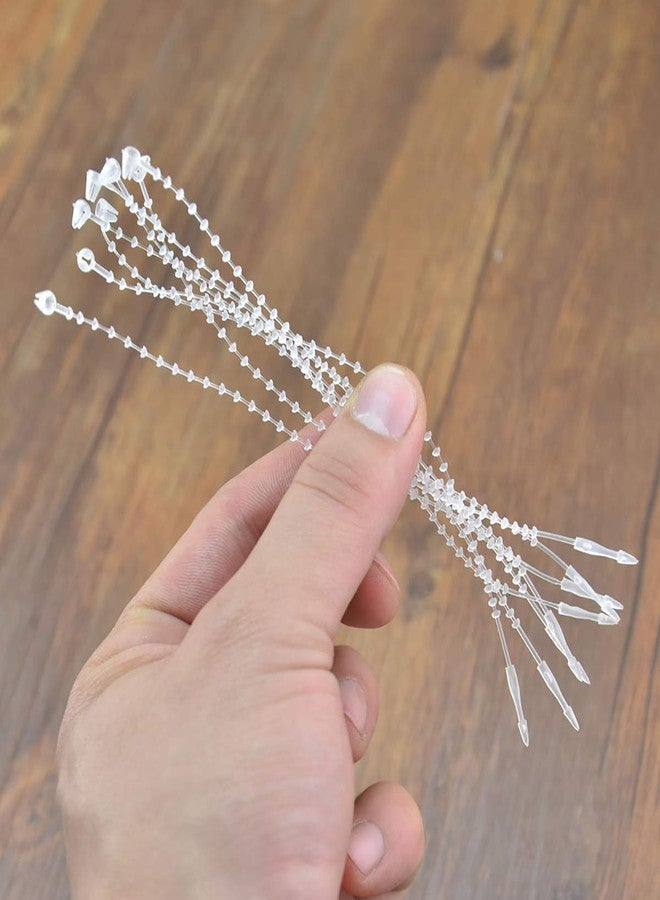 Fodattm 1000PCS Adjustable Security Beaded Loop Tie Plastic Paper Price Tagging Fastener Snap Lock for Hang Tags Price Tags or Clothing Tag (Clear, Length: 3 Inch) - Image 4